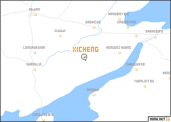 map of Xicheng