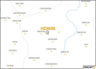 map of Xicheng