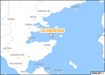 map of Xichongkou