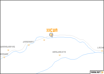map of Xicun
