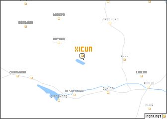 map of Xicun