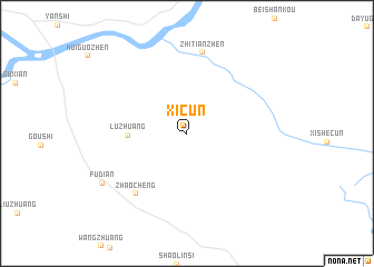 map of Xicun