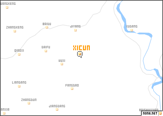 map of Xicun