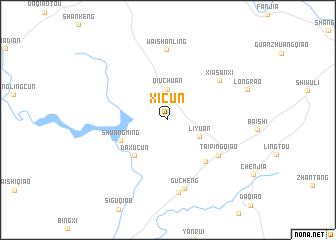 map of Xicun