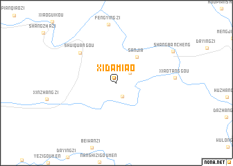 map of Xidamiao