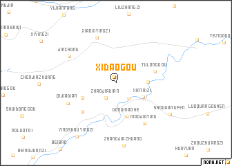 map of Xidaogou