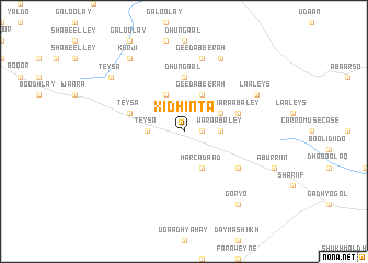 map of Xidhinta