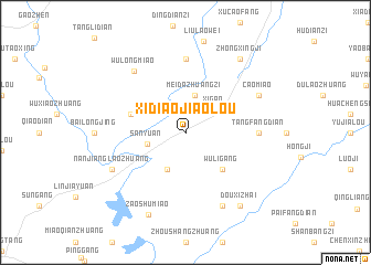 map of Xidiaojiaolou