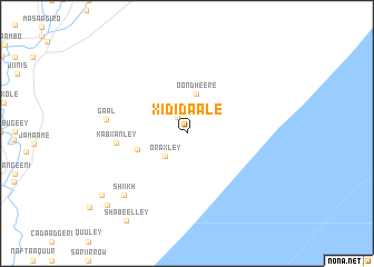 map of Xididaale