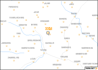 map of Xidi