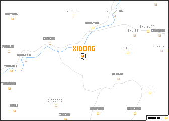 map of Xidong