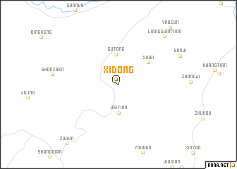 map of Xidong