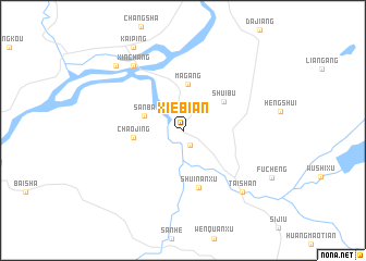 map of Xiebian
