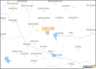 map of Xiecun