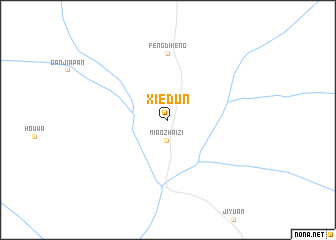 map of Xiedun