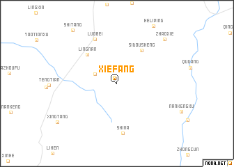 map of Xiefang