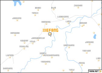 map of Xiefang