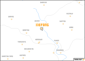 map of Xiefang