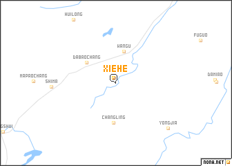 map of Xiehe