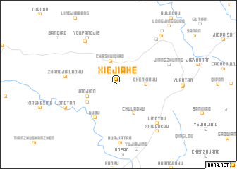 map of Xiejiahe