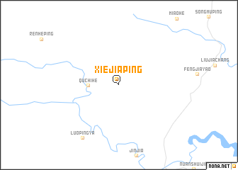 map of Xiejiaping