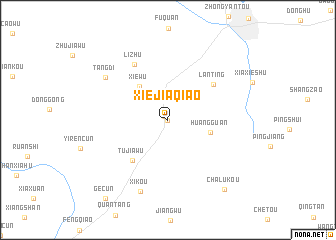 map of Xiejiaqiao