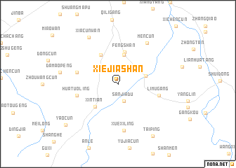 map of Xiejiashan