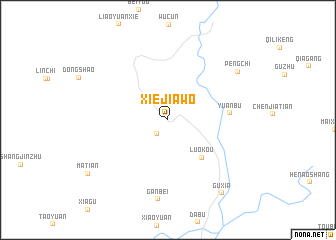 map of Xiejiawo