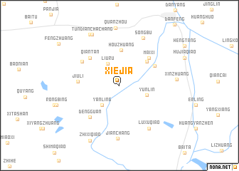 map of Xiejia