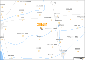 map of Xiejia