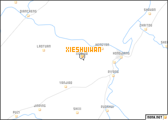 map of Xieshuiwan