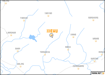 map of Xiewu