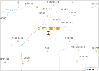 map of Xieyuancun