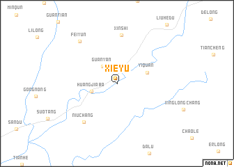 map of Xieyu