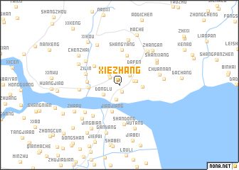map of Xiezhang