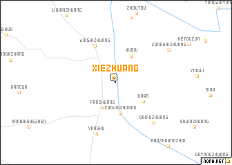 map of Xiezhuang