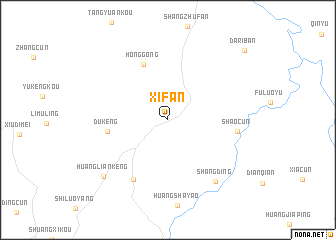 map of Xifan
