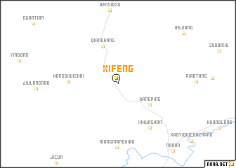 map of Xifeng