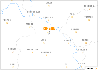 map of Xifeng