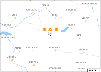 map of Xifushan