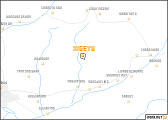 map of Xigeyu