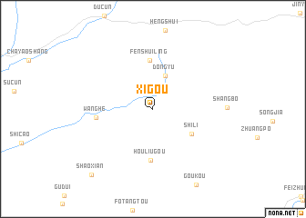 map of Xigou