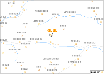 map of Xigou