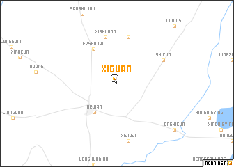 map of Xiguan