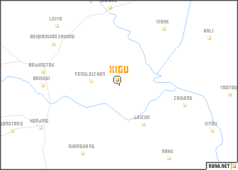 map of Xigu