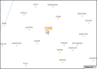 map of Xihe
