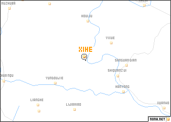 map of Xihe