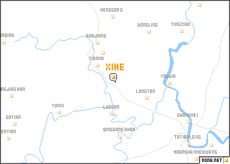 map of Xihe