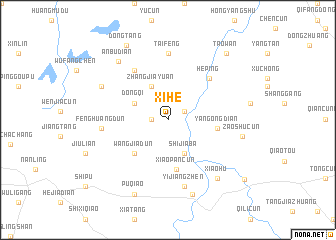 map of Xihe