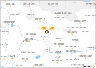 map of Xihongmen